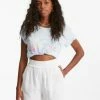 Budget 💯 Billabong Love To Lounge Elastic-Waist Shorts SALT CRYSTAL 🧨 -Womens-clothing Shop abjns00208 billabongw scs frt1