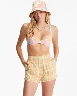 Discount 👏 Billabong Set Me Up High-Waisted Shorts MULTI 🌟 -Womens-clothing Shop abjns00211 billabongw mul frt1 1