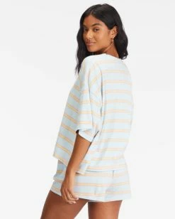 Flash Sale 🧨 Billabong Feeling Free High-Waisted Knit Shorts PINA COLADA 🛒 -Womens-clothing Shop abjns00218 billabongw bzp0 bck1 1