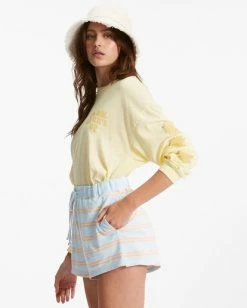 Flash Sale 🧨 Billabong Feeling Free High-Waisted Knit Shorts PINA COLADA 🛒 -Womens-clothing Shop abjns00218 billabongw bzp0 dtl2 1