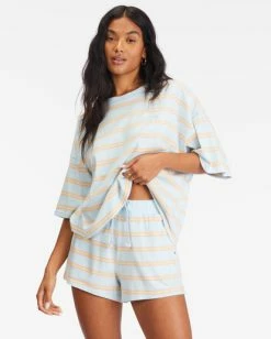 Flash Sale 🧨 Billabong Feeling Free High-Waisted Knit Shorts PINA COLADA 🛒 -Womens-clothing Shop abjns00218 billabongw bzp0 frt1 1