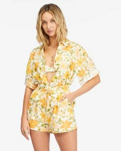 Brand new ⌛ Billabong Made For Sun Elastic Waist Shorts SALT CRYSTAL 🔔 -Womens-clothing Shop abjns00233 billabongw scs sd1 1