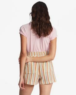 Outlet ✨ Billabong Day Tripper Elastic Shorts SALT CRYSTAL 4 🎉 -Womens-clothing Shop abjns00256 billabongw wcf0 bck1 1