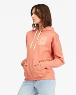 Outlet 😉 Billabong Here To Stay Graphic Hoodie TERRACOTTA ✨ -Womens-clothing Shop abjsf00310 billabongw tca sd1 1