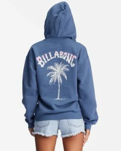 Deals ❤️ Billabong Bon Voyage Graphic Hoodie INDIGO LOVE ❤️ -Womens-clothing Shop abjsf00375 billabongw bng0 bck1 1