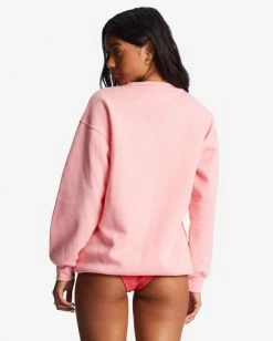 Wholesale 🔥 Billabong Take Me Away Sweatshirt PINK WINK 🥰 -Womens-clothing Shop abjsf00387 billabongw mfk0 bck1 1