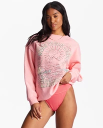 Wholesale 🔥 Billabong Take Me Away Sweatshirt PINK WINK 🥰