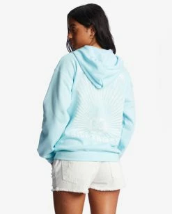 Buy ✔️ Billabong Radiate Love Hoodie PURE AQUA 😉 -Womens-clothing Shop abjsf00391 billabongw bfd0 bck1 1
