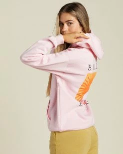 Best Pirce 🔔 Billabong Two Suns Pullover Hoodie BLOSSOM 👏 -Womens-clothing Shop abjsf00425 billabongw mdm0 bck1 1