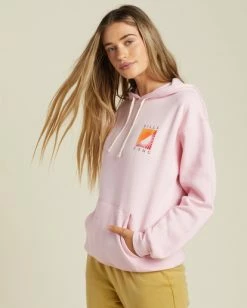 Best Pirce 🔔 Billabong Two Suns Pullover Hoodie BLOSSOM 👏 -Womens-clothing Shop abjsf00425 billabongw mdm0 sd1 1