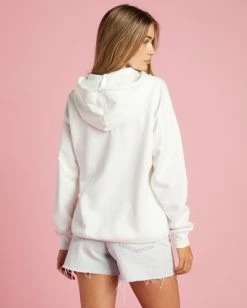 Budget 🌟 Billabong Look Up Pullover Hoodie SALT CRYSTAL 😍 -Womens-clothing Shop abjsf00450 billabongw scs bck1 1