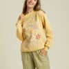 Buy 👏 Billabong Peace And Love Crewneck Sweatshirt MELLOW DAZE 🥰 -Womens-clothing Shop abjsf00454 billabongw ygn0 frt1