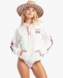 Brand new ❤️ Billabong Pipeline Floral Hoodie SALT CRYSTAL 🌟