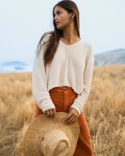 Discount ⭐ Billabong Every Day Pullover Sweater RED CLAY ❤️ -Womens-clothing Shop abjsw00198 billabongl wcp frt1 1