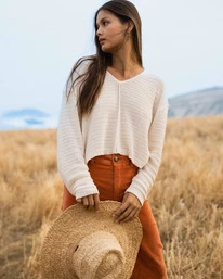 Discount ⭐ Billabong Every Day Pullover Sweater RED CLAY ❤️