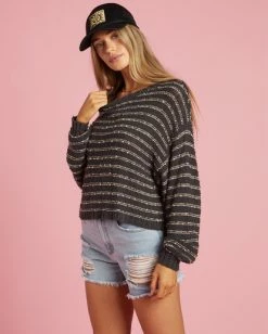 Best Pirce ⌛ Billabong She's A Trip Crewneck Sweater VINTAGE CORAL ✔️ -Womens-clothing Shop abjsw00201 billabongw ob1 sd1 1
