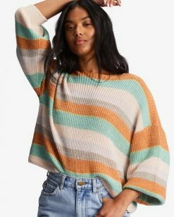 New ✨ Billabong Spaced Out Pullover Sweater DRIFTWOOD 😀 -Womens-clothing Shop abjsw00202 billabongw mul dtl1 1