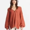 Budget 💯 Billabong Sol Chasing Tunic Sweater GINGER 🔥 -Womens-clothing Shop abjsw00207 billabongw cnn0 frt1