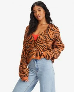 Best Pirce 🌟 Billabong Wild One Cropped Cardigan Sweater DESERT CLAY 🔥 -Womens-clothing Shop abjsw00211 billabongw clv0 sd1 1