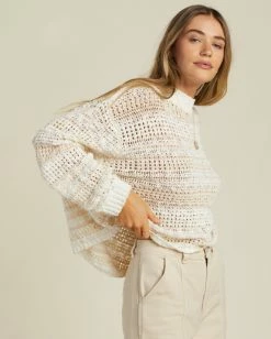 Wholesale 🤩 Billabong Back In The Day Sweater GREEN ENVY 😉 -Womens-clothing Shop abjsw00224 billabongw ylf0 sd1 1