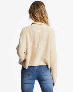 Wholesale ⭐ Billabong Stay Current Cozy Sweater WHITE CAP 😉 -Womens-clothing Shop abjsw00226 billabongw wcp bck1 1