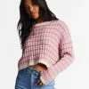 New ❤️ Billabong In A Daze Cozy Sweater BRIGHT ORCHID 🥰 -Womens-clothing Shop abjsw00228 billabongw php0 frt1