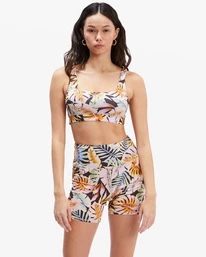 Best Sale 😀 Billabong Paradise Tank Sports Bra BLACK PEBBLE 😍