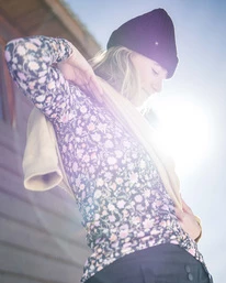 Hot Sale 🌟 Billabong A/Div Warm Up Tech Long Sleeve Knit Top ADOBE 🛒