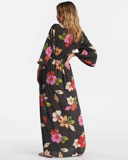 Best Pirce ๐ Billabong Night Bloom Long Sleeve Maxi ๐ Dress BLACK PEBBLE ๐ 12 Best Pirce ๐ Billabong Night Bloom Long Sleeve Maxi ๐ Dress BLACK PEBBLE ๐ - Image 10