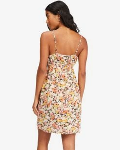 Outlet ✔️ Billabong Feelin Blue Mini Slip 👗 Dress WHITE/MULTI 🛒 -Womens-clothing Shop abjwd00249 billabongw mul bck1 1