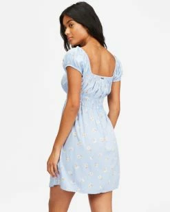 Buy 👏 Billabong Wildflower Mini 👗 Dress RAIN DROP 🥰 -Womens-clothing Shop abjwd00352 billabongw rad bck1 1
