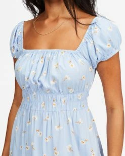 Buy 👏 Billabong Wildflower Mini 👗 Dress RAIN DROP 🥰 -Womens-clothing Shop abjwd00352 billabongw rad dtl1 1