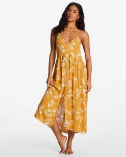 Hot Sale 👍 Billabong Venice Babe Midi Slip 👗 Dress RAIN DROP ✔️ -Womens-clothing Shop abjwd00355 billabongw ylc0 frt1 1