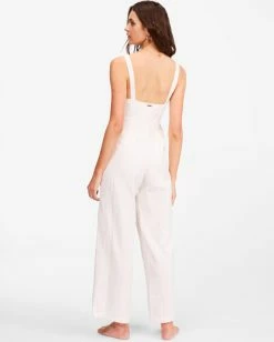 Best Sale 🛒 Billabong Sandy Cove Jumpsuit SALT CRYSTAL 👍 -Womens-clothing Shop abjwd00357 billabongw scs bck1 1