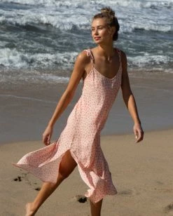Deals 🎉 Billabong Sunbright Midi Slip 👗 Dress MELON 👏 -Womens-clothing Shop abjwd00363 billabongl mel frt1 1