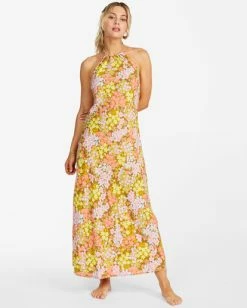 Coupon 🔥 Billabong Retro Romance Halter 👗 Dress MOSS 🤩 -Womens-clothing Shop abjwd00365 billabongw mos frt1 1