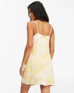 New ❤️ Billabong Morning Light Mini Slip 👗 Dress TROPICAL GREEN ✔️ -Womens-clothing Shop abjwd00368 billabongw srt bck1 1