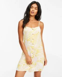 New ❤️ Billabong Morning Light Mini Slip 👗 Dress TROPICAL GREEN ✔️ -Womens-clothing Shop abjwd00368 billabongw srt frt1 1