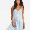 Cheapest 🥰 Billabong Glow Up Babydoll 👗 Dress SALT CRYSTAL 🛒 -Womens-clothing Shop abjwd00437 billabongw scs frt1