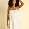 Budget 🛒 Billabong Wrangler Little Damsel Mini 👗 Dress SALT CRYSTAL ⭐ -Womens-clothing Shop abjwd00444 billabongw scs frt1