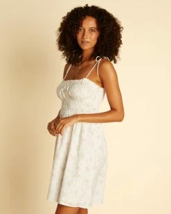 Budget 🛒 Billabong Wrangler Little Damsel Mini 👗 Dress SALT CRYSTAL ⭐ -Womens-clothing Shop abjwd00444 billabongw scs sd1 1