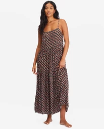 Flash Sale 🎉 Billabong Love Forever Midi 👗 Dress OFF BLACK 🤩