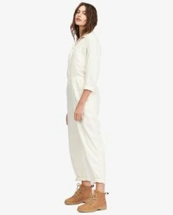 Coupon 🛒 Billabong Keepin It Real Jumpsuit ANTIQUE WHITE 😍 -Womens-clothing Shop abjwd00483 billabongw anw sd1 1