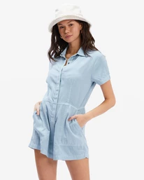Flash Sale 🔔 Billabong Gigi Romper CHAMBRAY 🥰