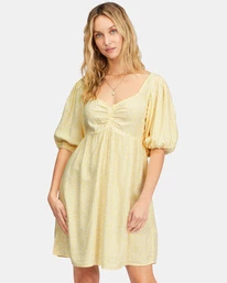 Top 10 🔔 Billabong Sea Side Babydoll 👗 Dress SALT CRYSTAL 💯