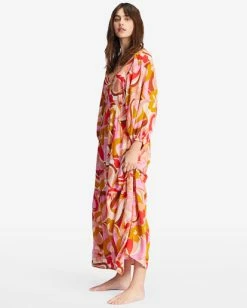 Top 10 🎁 Billabong Pretty Groovy Maxi 👗 Dress MULTI 🥰 -Womens-clothing Shop abjwd00516 billabongw mul sd1 1