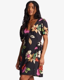 Best deal 😍 Billabong Hot Tropics Mini Wrap 👗 Dress GOLDIE ⭐