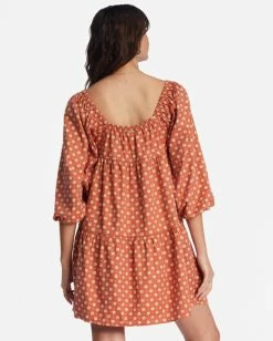 Deals 🎉 Billabong Love Crush Babydoll 👗 Dress BRICK ⭐ -Womens-clothing Shop abjwd00581 billabongw brk bck1 1