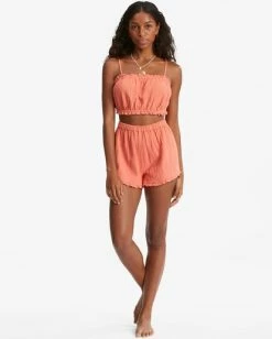 Best Sale 🤩 Billabong By The Beach Crop Top ROSE CLAY 😀 -Womens-clothing Shop abjwt00280 billabongw nmh0 frt9 1