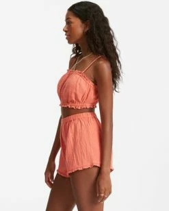 Best Sale 🤩 Billabong By The Beach Crop Top ROSE CLAY 😀 -Womens-clothing Shop abjwt00280 billabongw nmh0 sd1 1